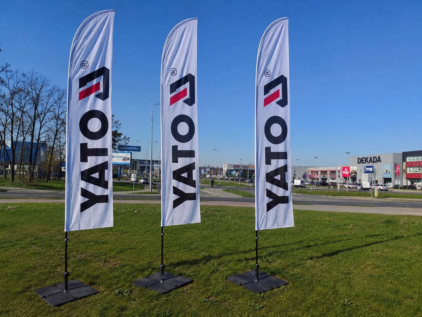 Druk sublimacyjny flag reklamowych